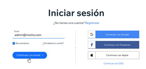 wix iniciar sesion|Iniciar sesión en tu cuenta 